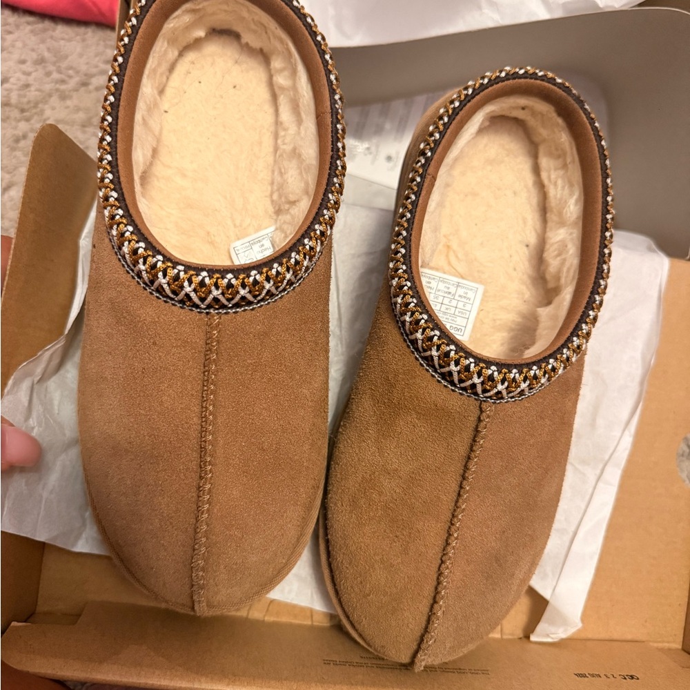UGG Kids Tan Slippers